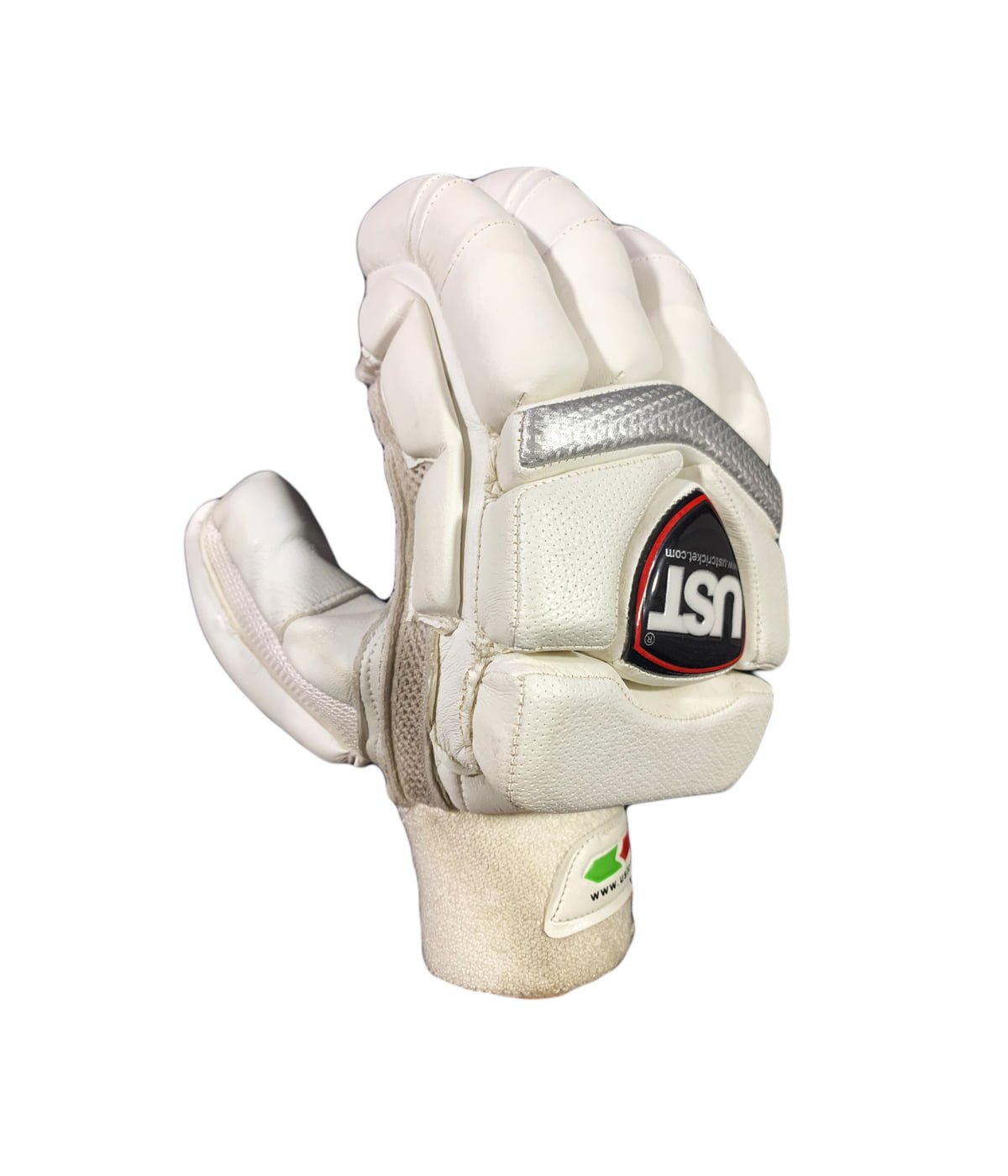TEST WHITE BATTING GLOVES - Image 2