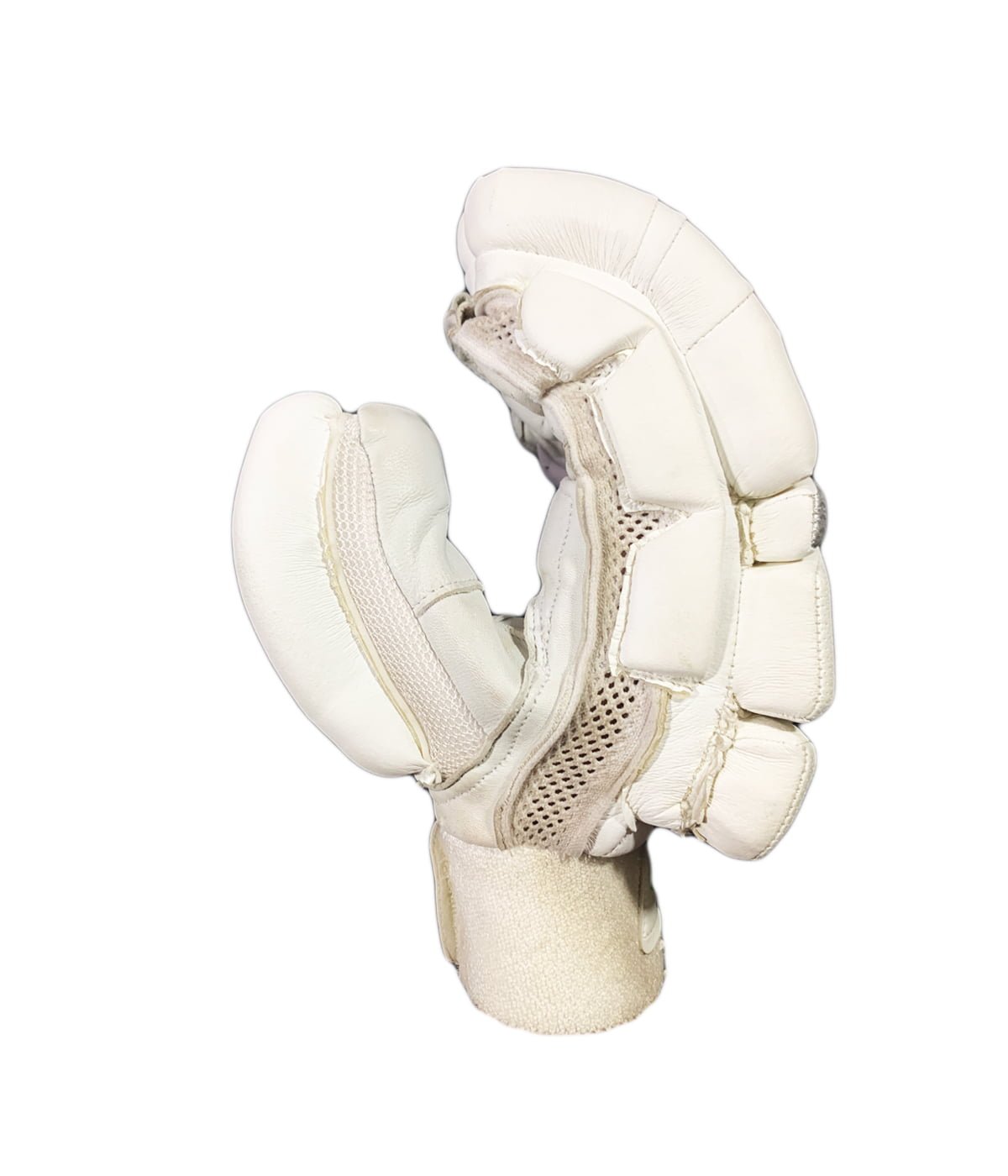 TEST WHITE BATTING GLOVES - Image 4